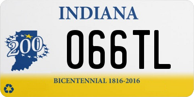IN license plate 066TL