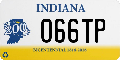 IN license plate 066TP