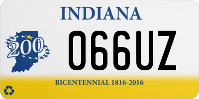 IN license plate 066UZ