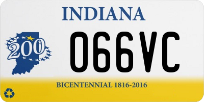 IN license plate 066VC