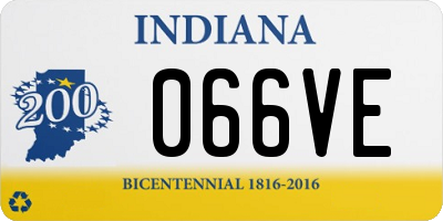 IN license plate 066VE
