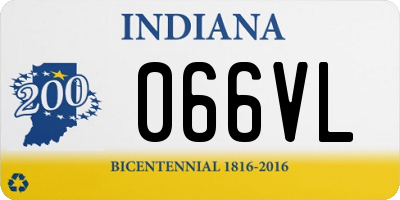 IN license plate 066VL