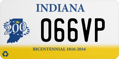 IN license plate 066VP