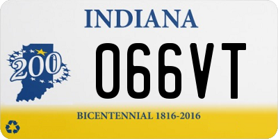 IN license plate 066VT