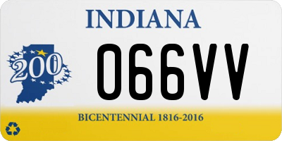 IN license plate 066VV