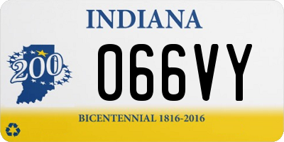 IN license plate 066VY