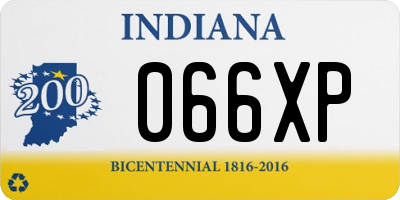 IN license plate 066XP