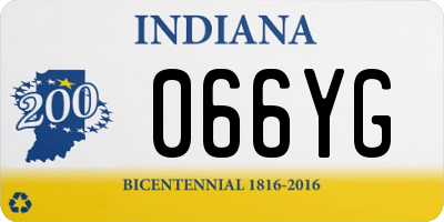 IN license plate 066YG