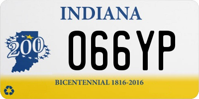 IN license plate 066YP