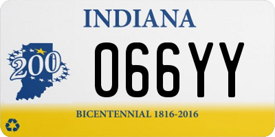 IN license plate 066YY