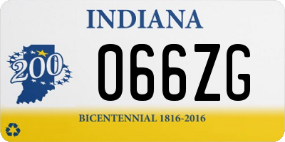 IN license plate 066ZG