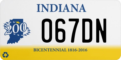 IN license plate 067DN