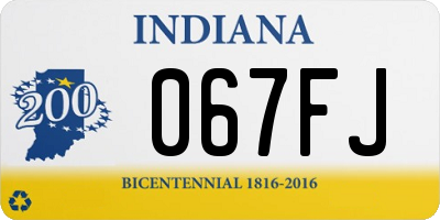 IN license plate 067FJ