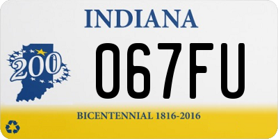 IN license plate 067FU