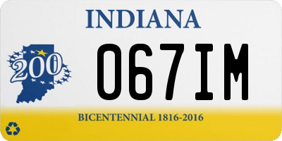 IN license plate 067IM