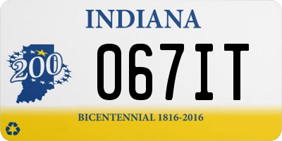 IN license plate 067IT