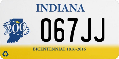 IN license plate 067JJ
