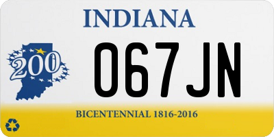 IN license plate 067JN