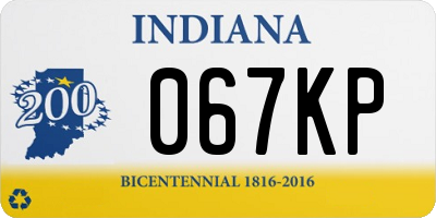 IN license plate 067KP