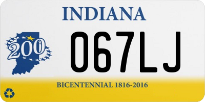 IN license plate 067LJ