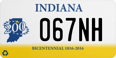 IN license plate 067NH