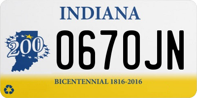 IN license plate 067OJN