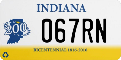 IN license plate 067RN