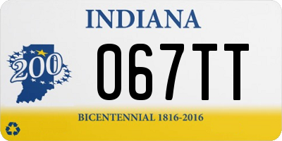 IN license plate 067TT