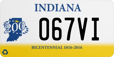 IN license plate 067VI