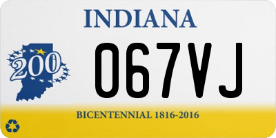 IN license plate 067VJ