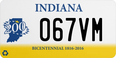 IN license plate 067VM