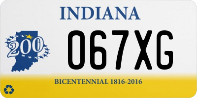 IN license plate 067XG