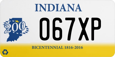 IN license plate 067XP