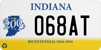 IN license plate 068AT
