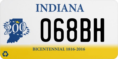 IN license plate 068BH