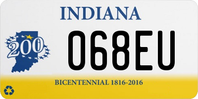 IN license plate 068EU