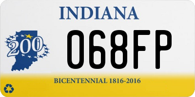 IN license plate 068FP