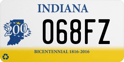 IN license plate 068FZ