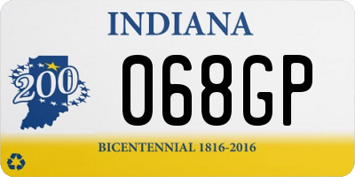 IN license plate 068GP