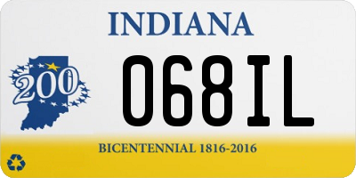 IN license plate 068IL