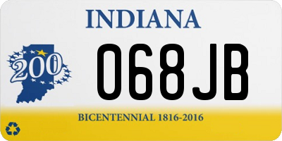 IN license plate 068JB
