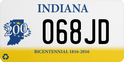 IN license plate 068JD