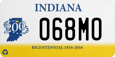 IN license plate 068MO