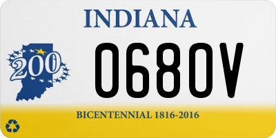 IN license plate 068OV