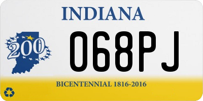 IN license plate 068PJ