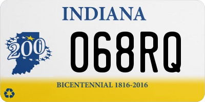 IN license plate 068RQ