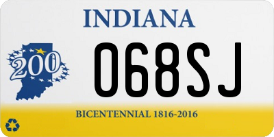 IN license plate 068SJ