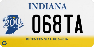 IN license plate 068TA
