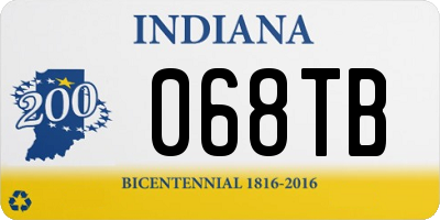 IN license plate 068TB
