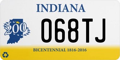 IN license plate 068TJ